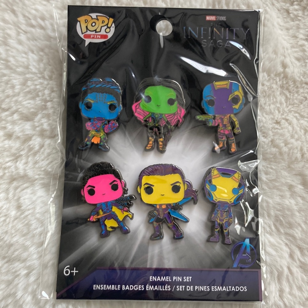 Funko POP! Pins: Marvel - Women Neon 6pc Pin Set
